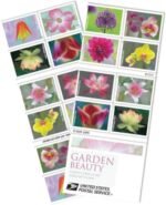 USPS Garden Beauty Forever Postage Stamps 5 Books of 20 US Postal First Class Wedding Celebration Anniversary Flowers Party (100 Stamps)