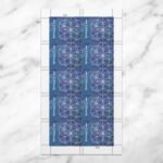 2024 Geometric Floral Design – Art Collection, First-Class Rate 100 Stamps 5 Sheets - Image 2