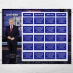 Forever Stamps 2024 Alex Trebek – Jeopardy! Host, Commemorative Issue, First-Class Postage100 Stamps 5 Sheets - Image 2