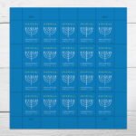 Forever Stamps 2024 Hanukkah – Holiday Celebration, First-Class Postage 100 Stamps 5 Sheets - Image 2