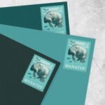 Forever Stamps 2024 Save Manatees – Nature Series, First-Class Postage 100 Stamps 5 Sheets - Image 2