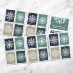 Forever Stamps 2024 Holiday Snowflake – Winter Celebration, First-Class Postage 100 Stamps 5 Sheets - Image 2