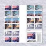 Forever Stamps 2025 Winter Scenes – Seasonal Celebration, First-Class Postage 100 Stamps 5 Sheets - Image 2