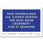 Forever Stamps 2024 Alex Trebek – Jeopardy! Host, Commemorative Issue, First-Class Postage100 Stamps 5 Sheets
