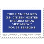 Forever Stamps 2024 Alex Trebek – Jeopardy! Host, Commemorative Issue, First-Class Postage