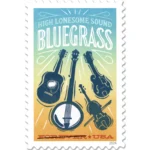 Forever Stamps 2024 Bluegrass Music – Cultural Heritage, First-Class Postage 100 Stamps 5 Sheets