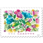 Forever Stamps 2024 Celebration Blooms – Nature Series, First-Class Postage 100 Stamps 5 Sheets