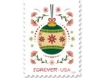 Forever Stamps 2024 Christmas Ornaments & Holiday Florals – Holiday Celebration, First-Class Postage - Image 3