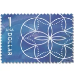2024 Geometric Floral Design – Art Collection, First-Class Rate 100 Stamps 5 Sheets