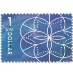2024 Geometric Floral Design – Art Collection, First-Class Rate