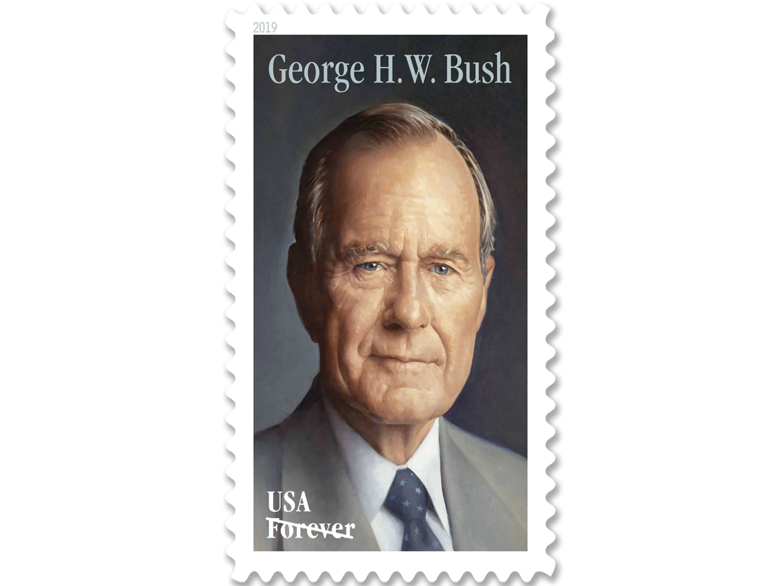 george-h-w-bush-2019-forever-stamps-main-scaled-1 Forever Stamps 2019 George H. W. Bush – Commemorative Issue, First-Class Postage 100 Stamps 5 Sheets - Image 1
