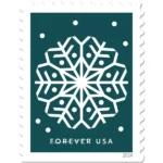 Forever Stamps 2024 Holiday Snowflake – Winter Celebration, First-Class Postage