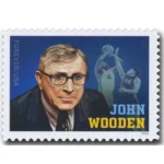 Forever Stamps 2024 John Wooden – Basketball Coach, Commemorative Issue, First-Class Postage 100 Stamps 5 Sheets