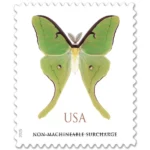 NOT Forever Stamp-Non-Machinable Surcharge Stamps $1.27 2025 Luna Moth – Nature Series, First-Class Rate