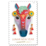 Forever Stamps 2026 Lunar New Year – Year of the Horse, Holiday Celebration, First-Class Postage