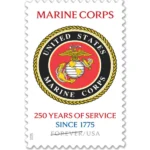 Forever Stamps 2025 Marine Corps – 250 Years of Service, Honor & Service, First-Class Postage