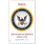 Forever Stamps 2025 Navy – 250 Years of Service, Honor & Service, First-Class Postage