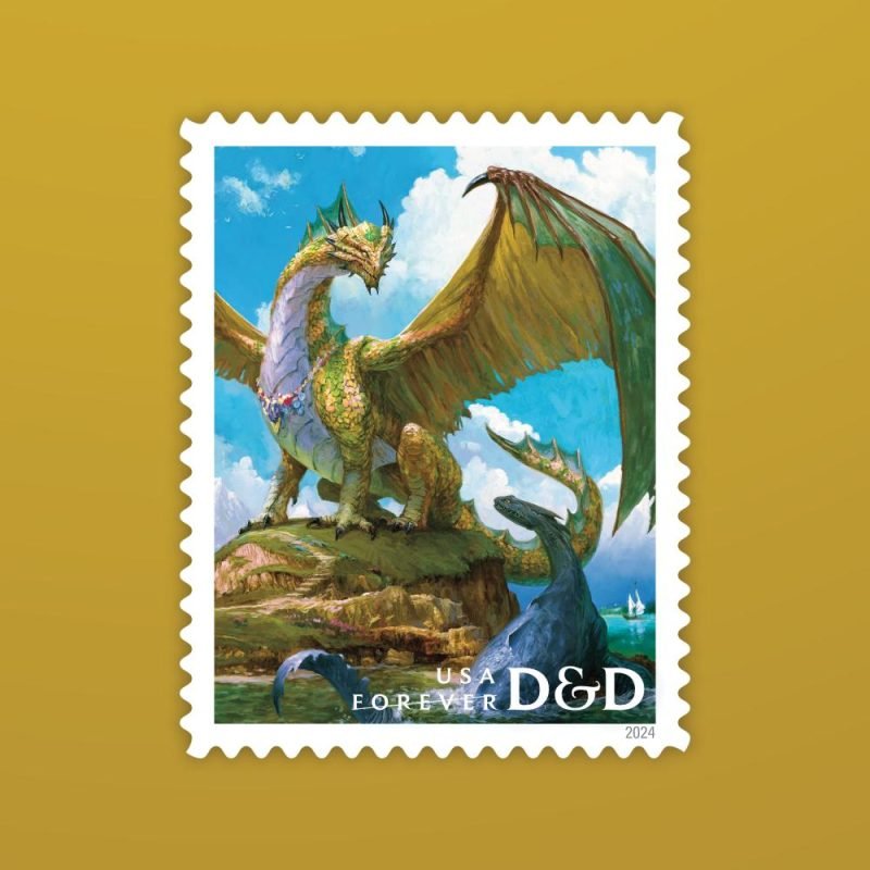 rJGCZ6wCNCt0fWb19grRlPVaeXmGFkcUbMB3bIWW-800x800 Forever Stamps 2024 Dungeons & Dragons – Cultural Heritage Collection, First-Class Postage - Image 1
