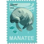 Forever Stamps 2024 Save Manatees – Nature Series, First-Class Postage 100 Stamps 5 Sheets