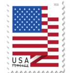 Forever Stamps 2018 U.S. Flag – Patriotic Symbol, First-Class Postage 100 Stamps 5 Sheets